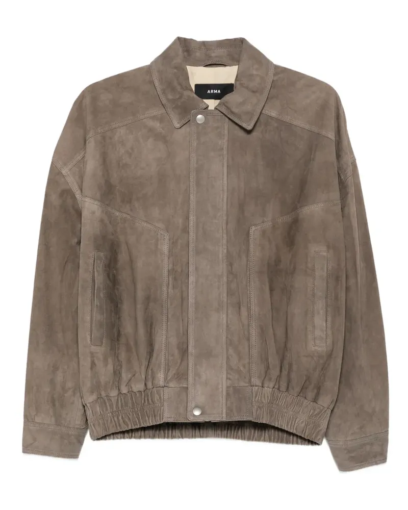 Arma Wildlederjacke mit elastischen Bündchen - Braun Braun