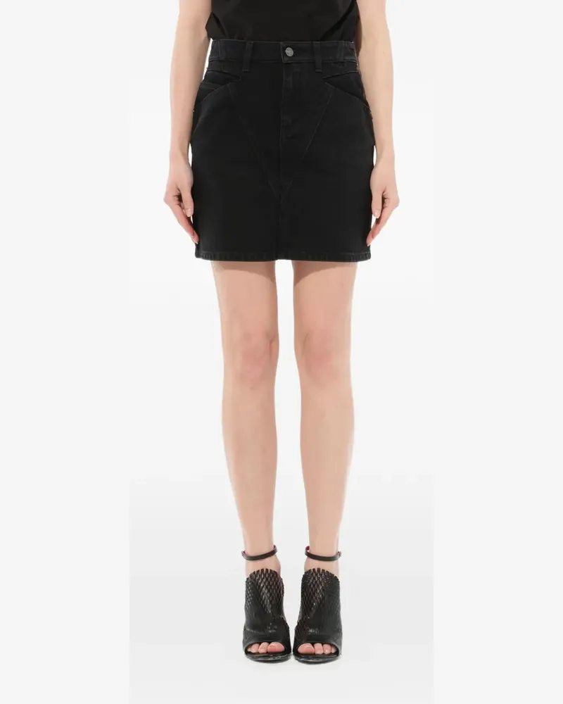 Givenchy A-line denim mini skirt - Schwarz Schwarz