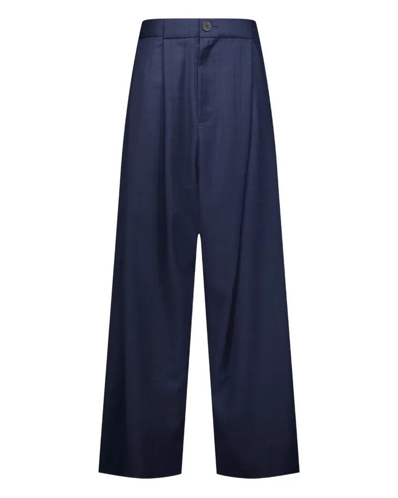 Natasha Zinko Hose mit Faltendetail - Blau Blau