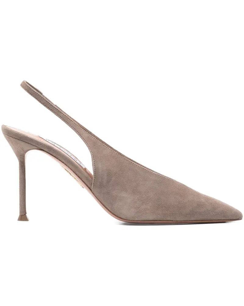 Aquazzura Voltaire slingback pumps - Nude Nude