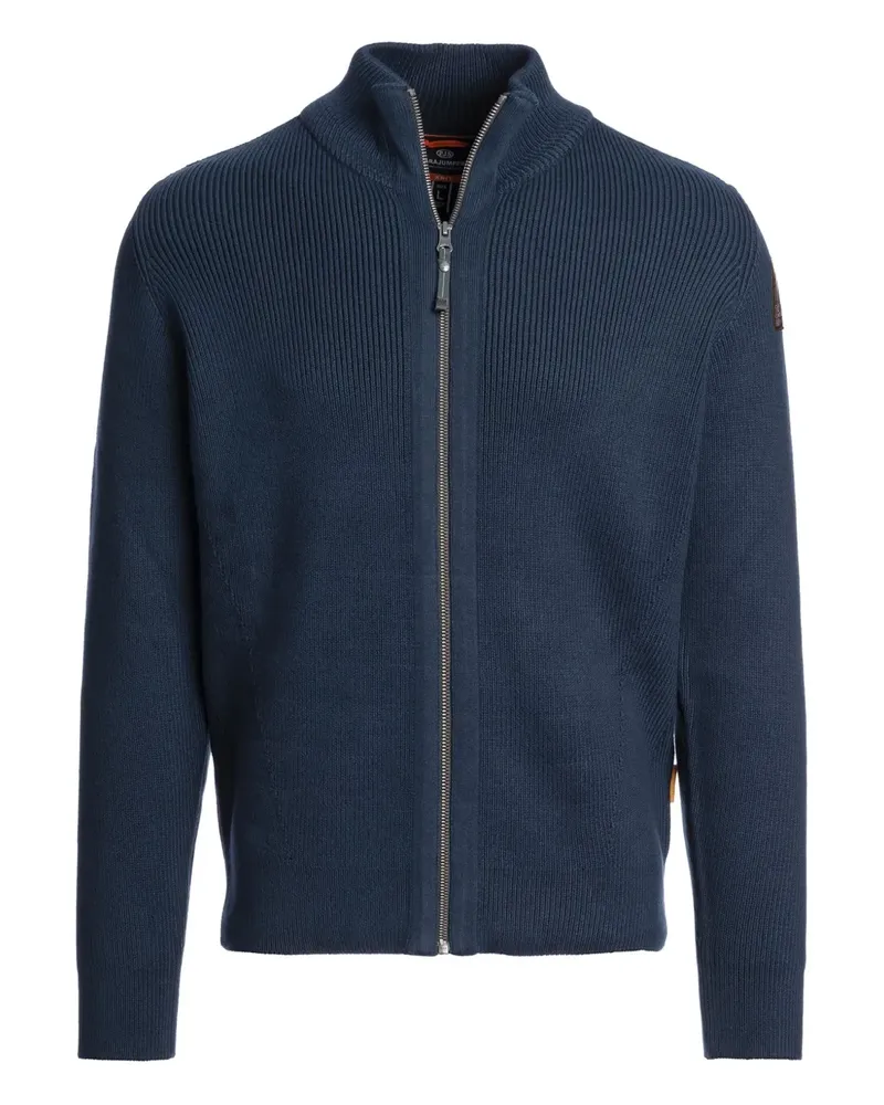 Parajumpers Gerippter Cardigan mit Reißverschluss - Blau Blau