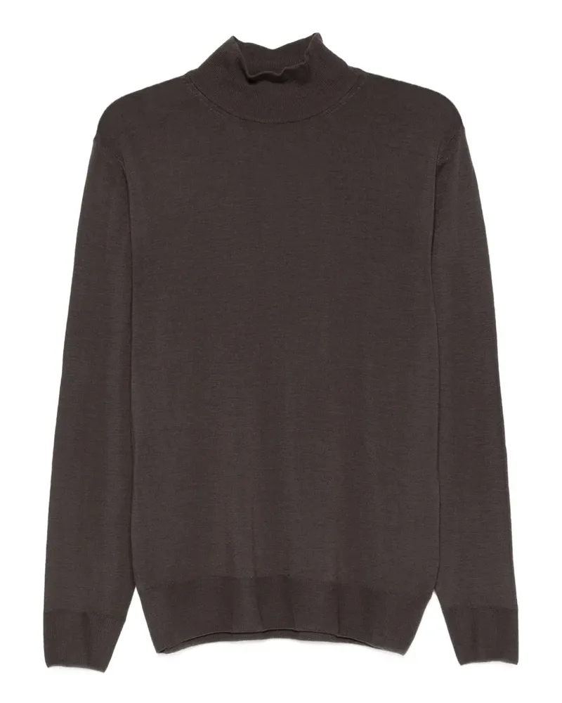 Canali Pullover mit Stehkragen - Grau Grau