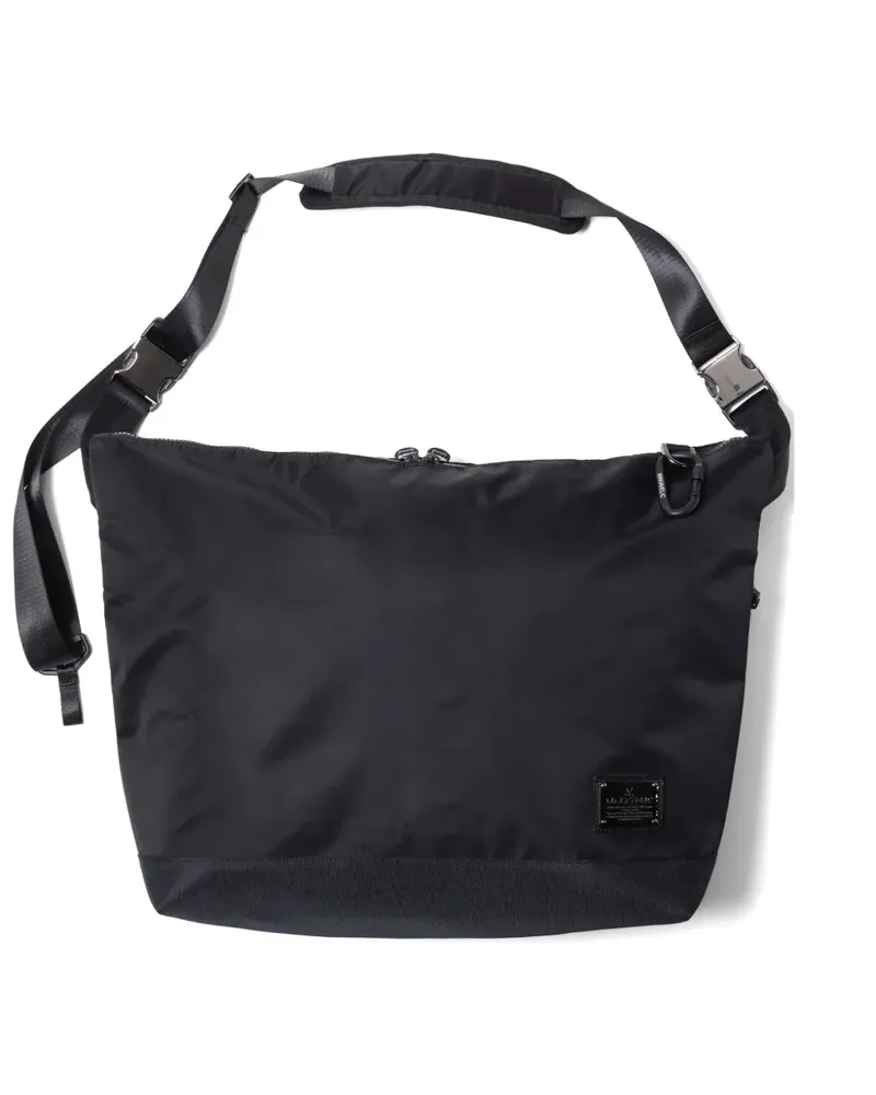 Makavelic Schultertasche mit Karabinerhaken - Schwarz Schwarz