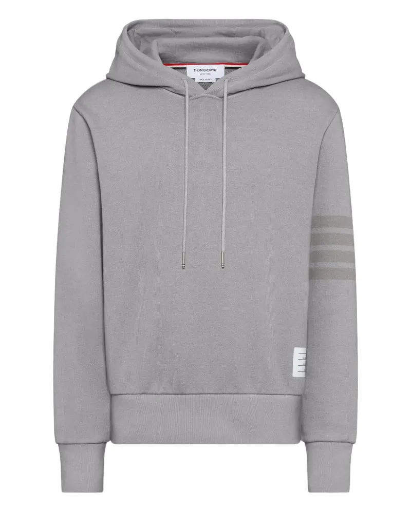 Thom Browne Hoodie mit Streifen - Grau Grau