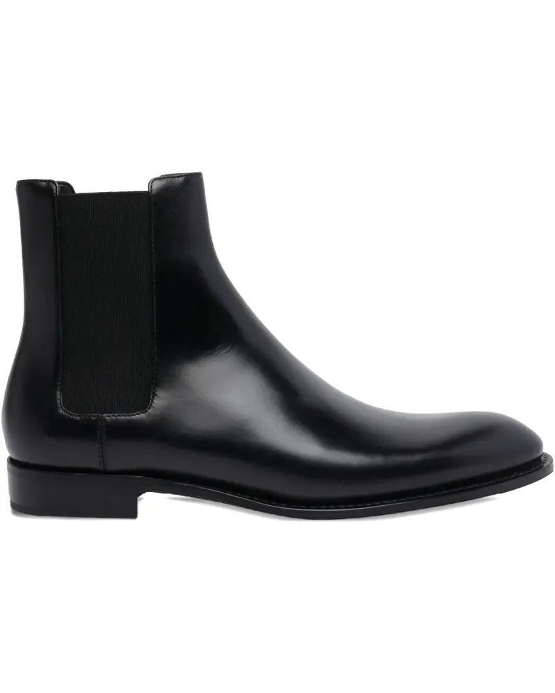 Saint Laurent 25mm Adrien round-toe slip-on boots - Schwarz Schwarz
