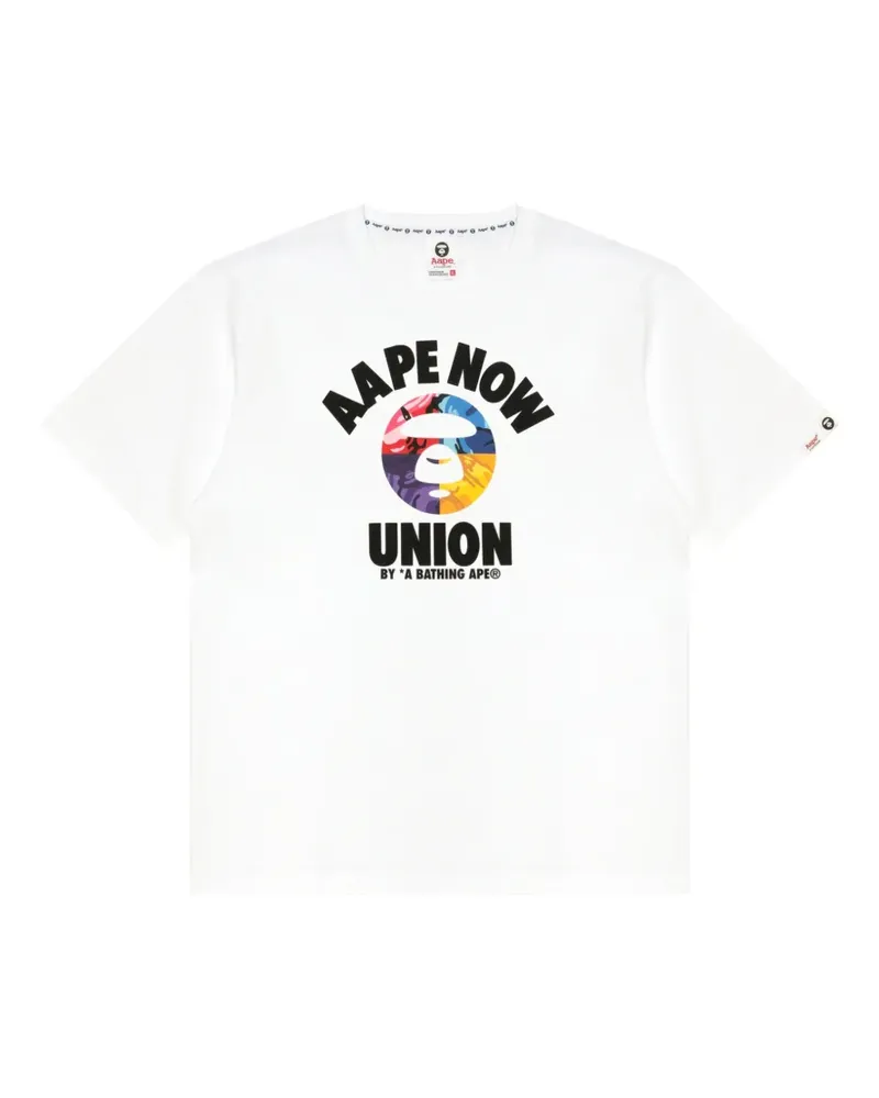 BAPE T-Shirt mit grafischem Print - Weiß Weiß