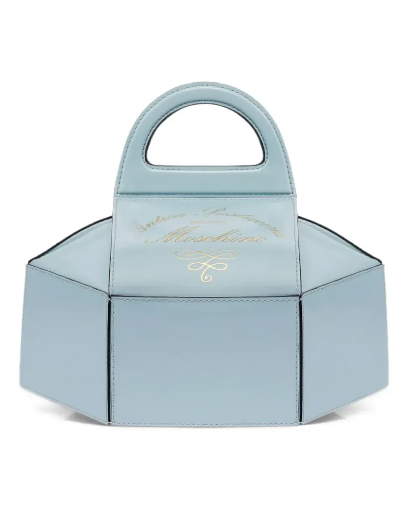 Moschino Tote Bag mit Logo-Stempel - Blau Blau