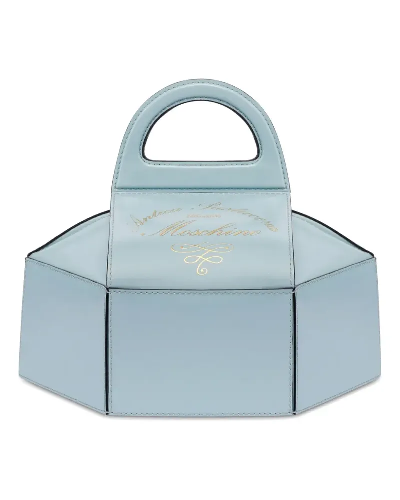 Moschino Tote Bag mit Logo-Stempel - Blau Blau