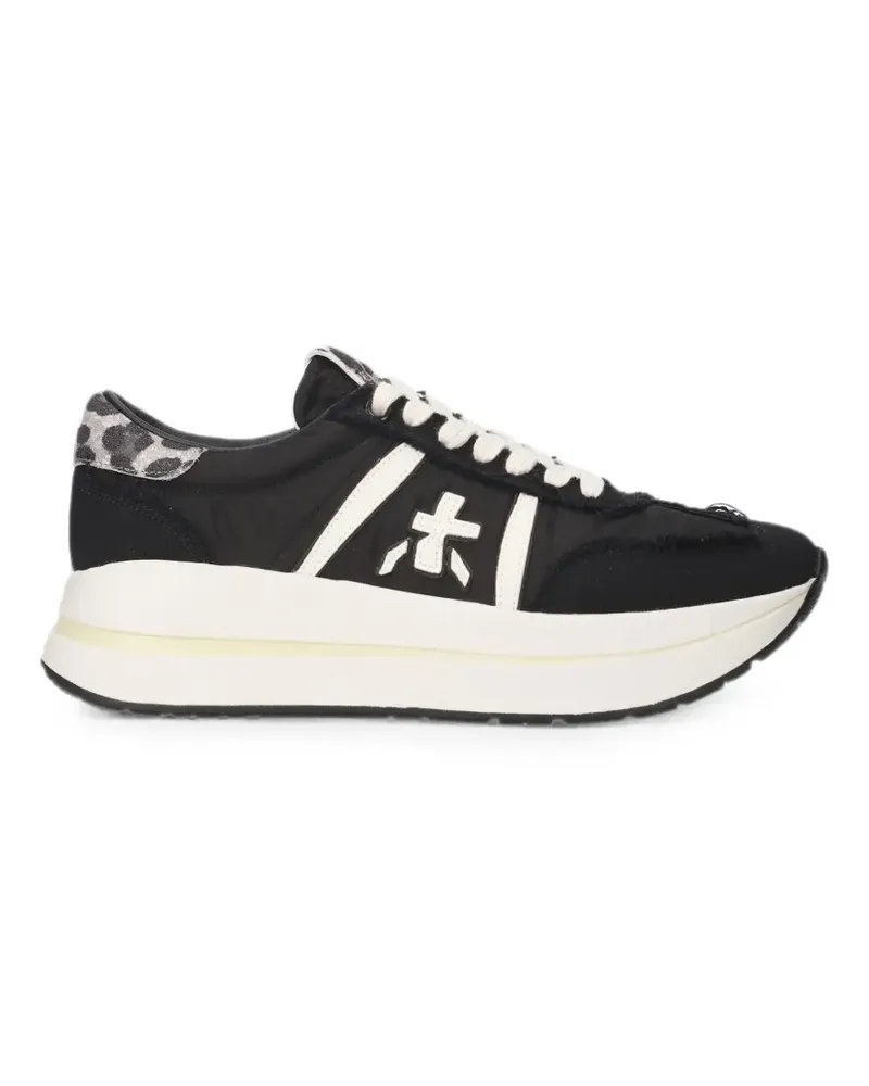 Premiata Beth Sneakers mit Leopardenprint - Schwarz Schwarz