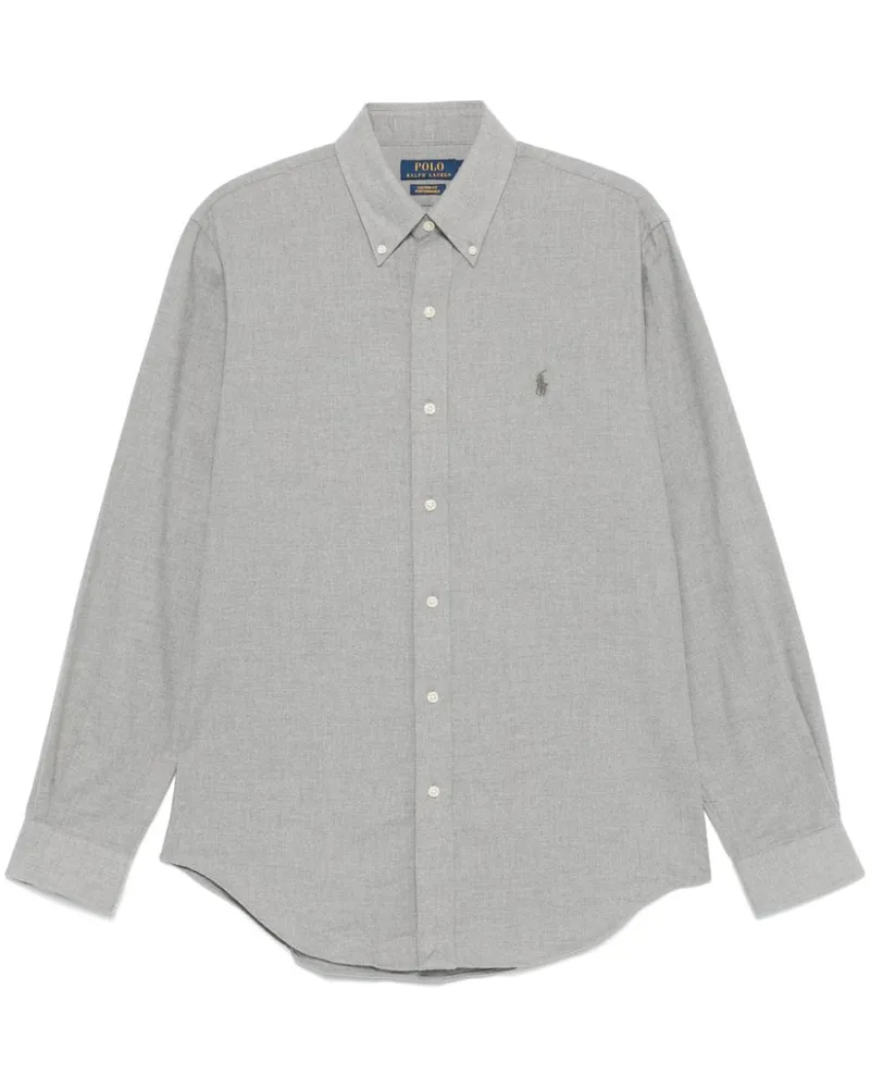 Ralph Lauren Klassisches Flanellhemd - Grau Grau