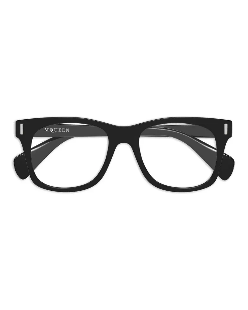 Alexander McQueen square-frame glasses - Schwarz Schwarz