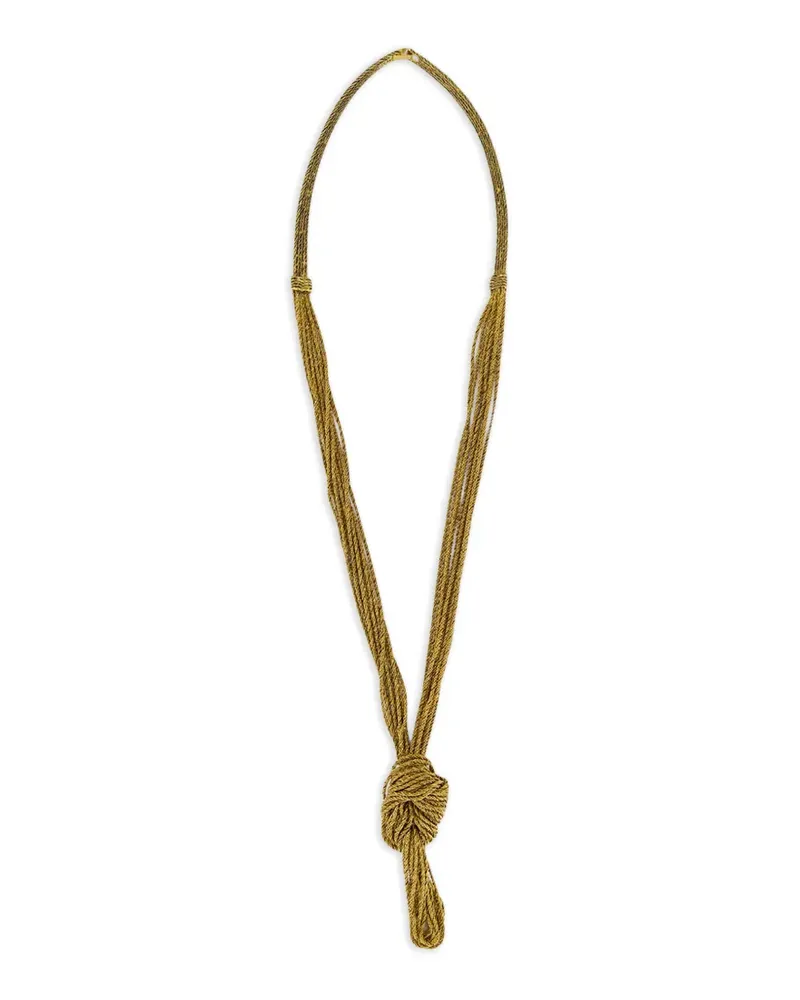Aurélie Bidermann Miki dora rope necklace - Gold Gold