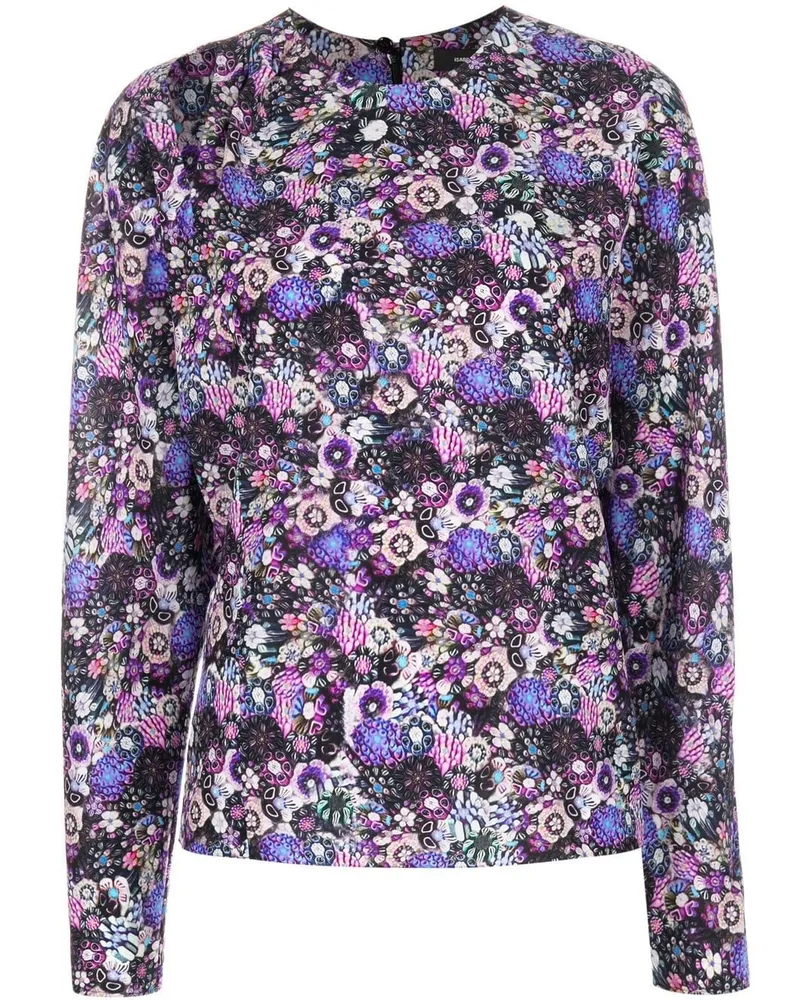 Isabel Marant Bluse mit Print Violett