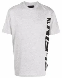 Philipp Plein T-Shirt mit Logo-Print Grau