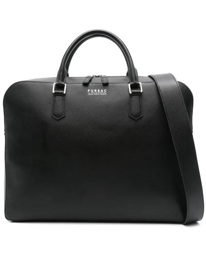 FURSAC Laptoptasche mit Logo-Stempel - Schwarz Schwarz