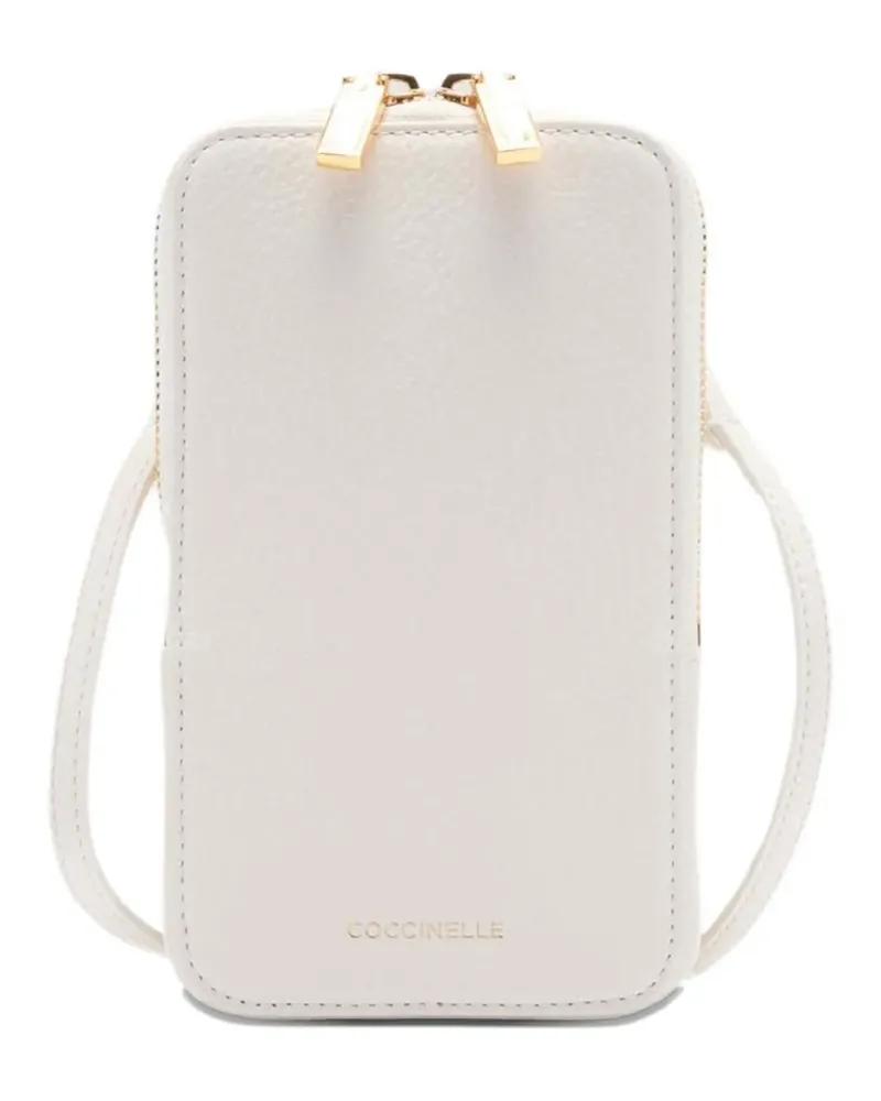 Coccinelle adjustable strap zip phone bag - Weiß Weiß