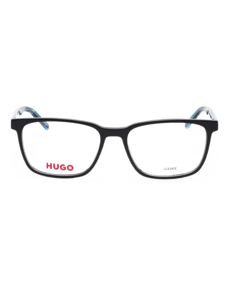 HUGO BOSS rectangle-frame glasses - Blau Blau