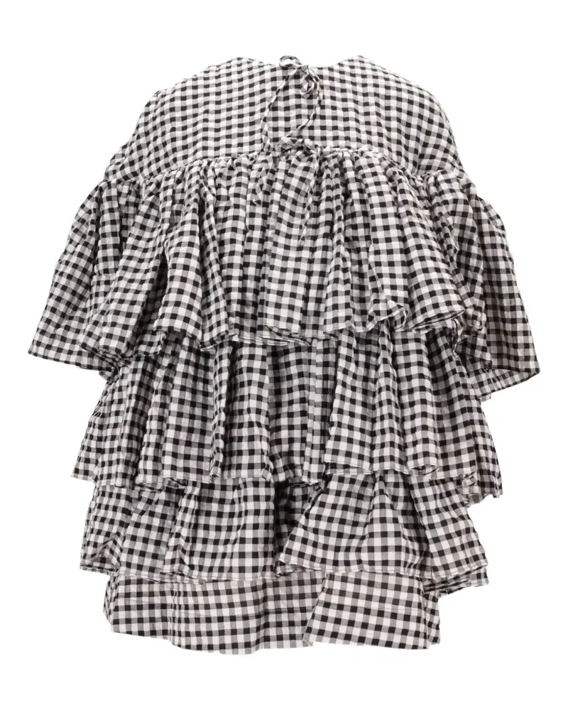 Meryll Rogge Gestuftes Minikleid mit Rüschen - Schwarz Schwarz