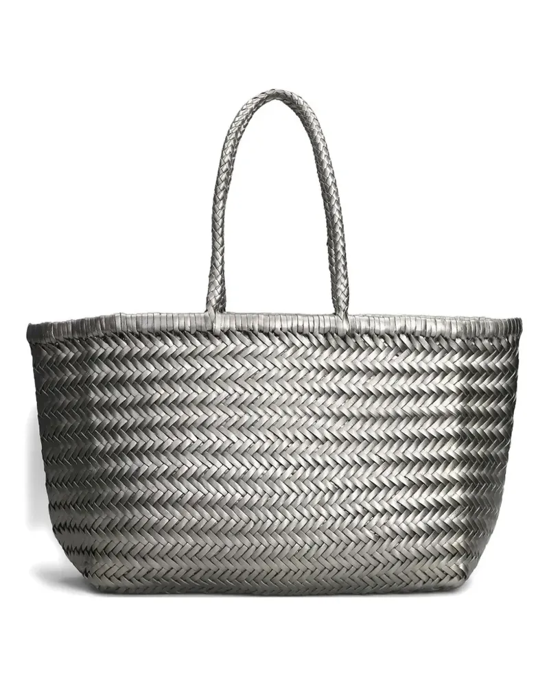 Dragon Diffusion Handtasche mit geflochtenem Henkel - Silber Silber