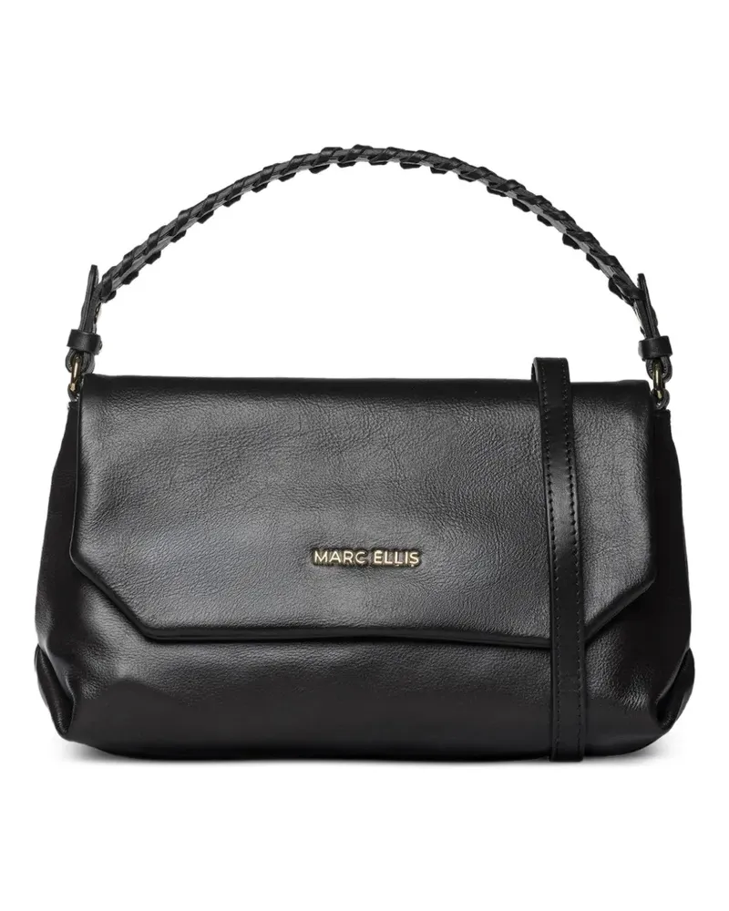 MARC ELLIS Elodie braided-handle shoulder bag - Schwarz Schwarz