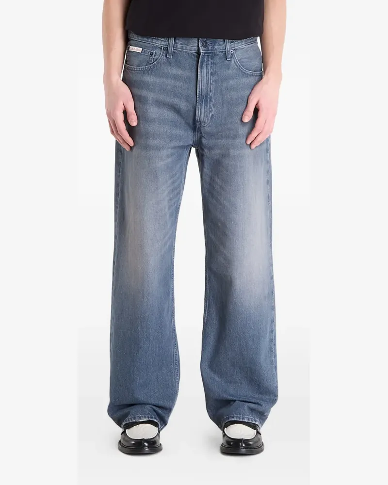 Calvin Klein Jeans mit Logo-Patch - Blau Blau