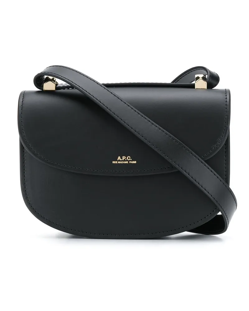A.P.C. Mini Genève Umhängetasche - Schwarz Schwarz