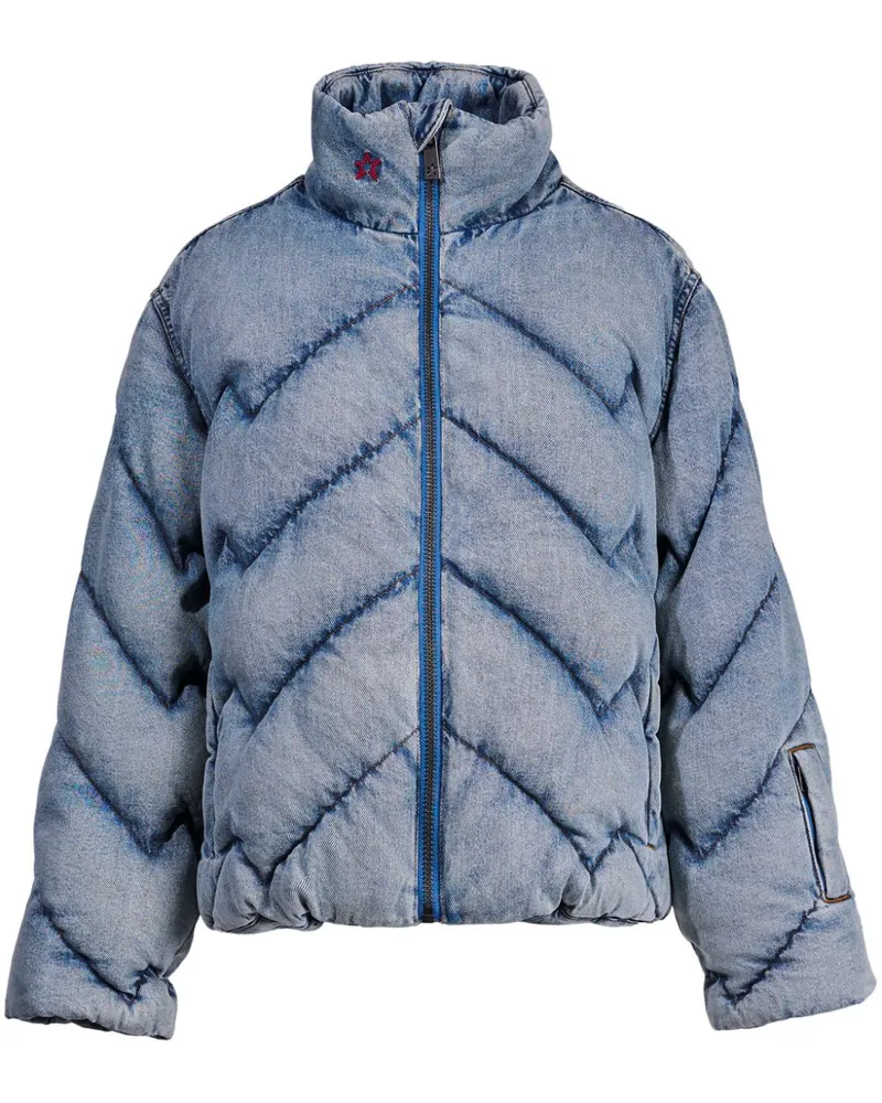 Perfect Moment Steppjacke aus Denim - Blau Blau