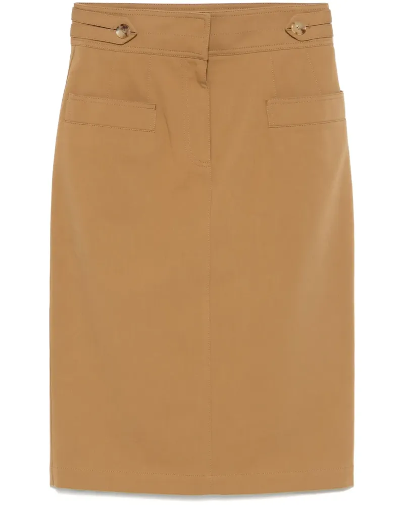Chloé Midirock aus Twill - Braun Braun