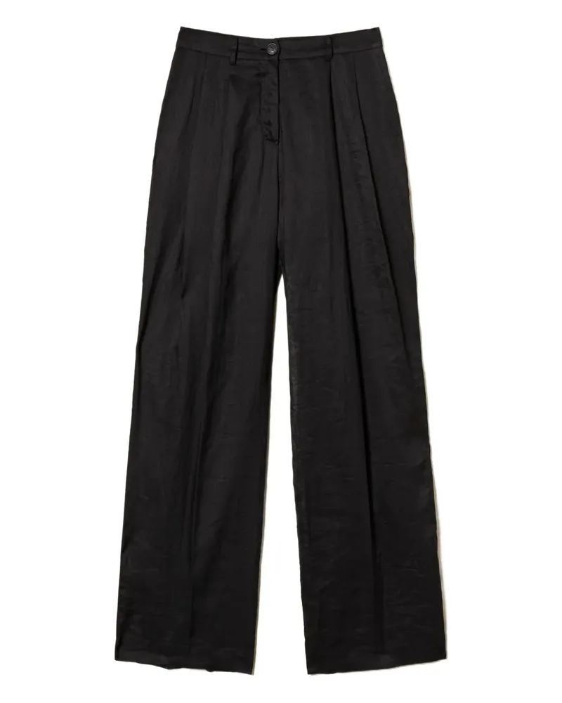 Twin-Set Klassische Bundfaltenhose - Schwarz Schwarz