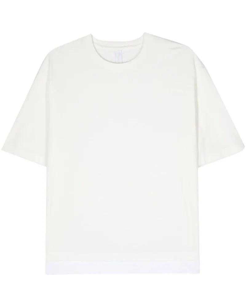 Neil Barrett T-Shirt im Layering-Look Nude