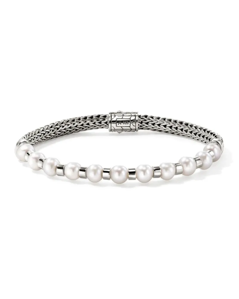 John Hardy JH Essential Perlenarmband - Silber Silber