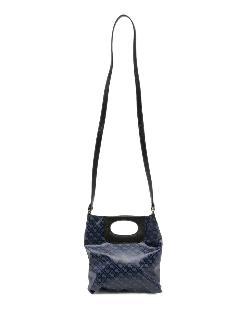 Gherardini mini Doppia Piattina monogram-print tote bag - Schwarz Schwarz
