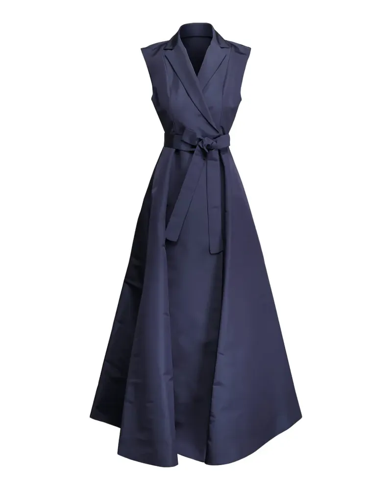 Carolina Herrera New York Ärmelloses Kleid mit Gürtel - Blau Blau