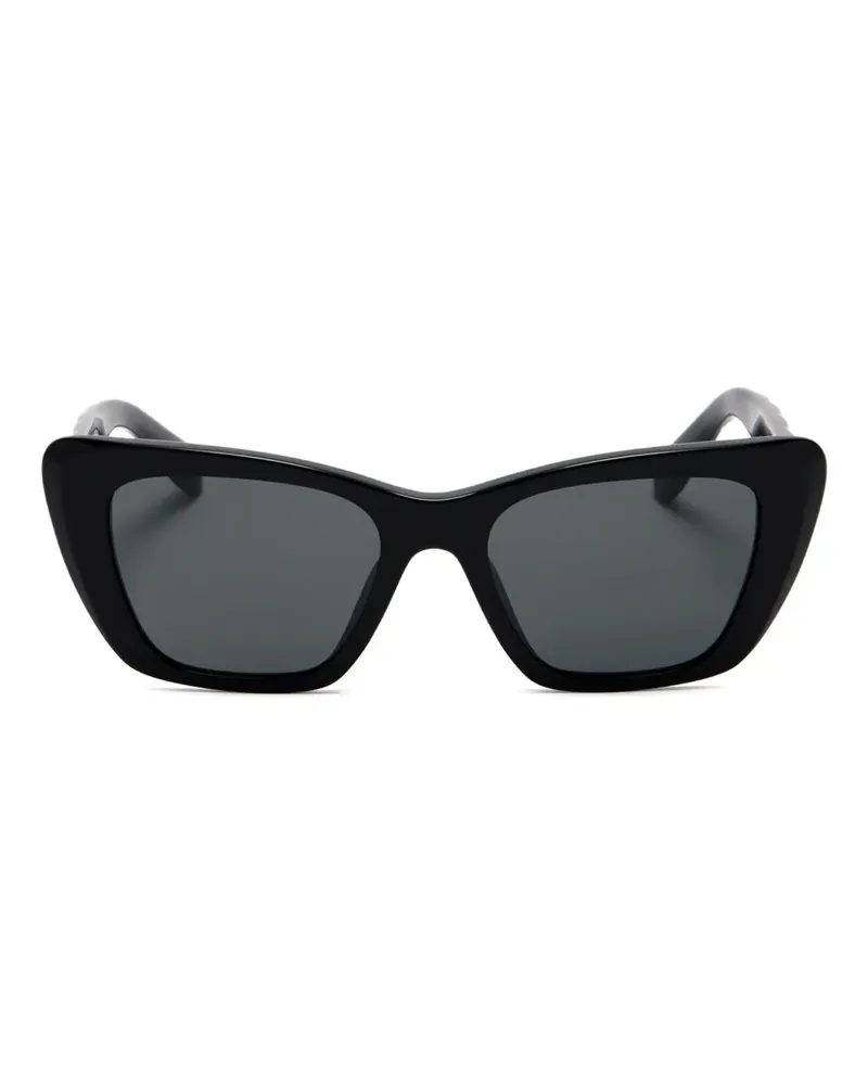 Tory Burch Cat-Eye-Sonnenbrille mit Logo-Schild - Schwarz Schwarz