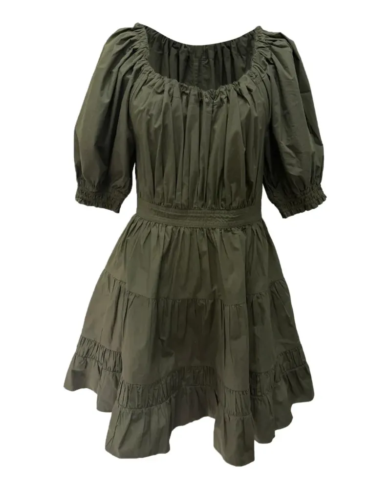 Ulla Johnson Kleid mit Puffärmeln - Grün Grün