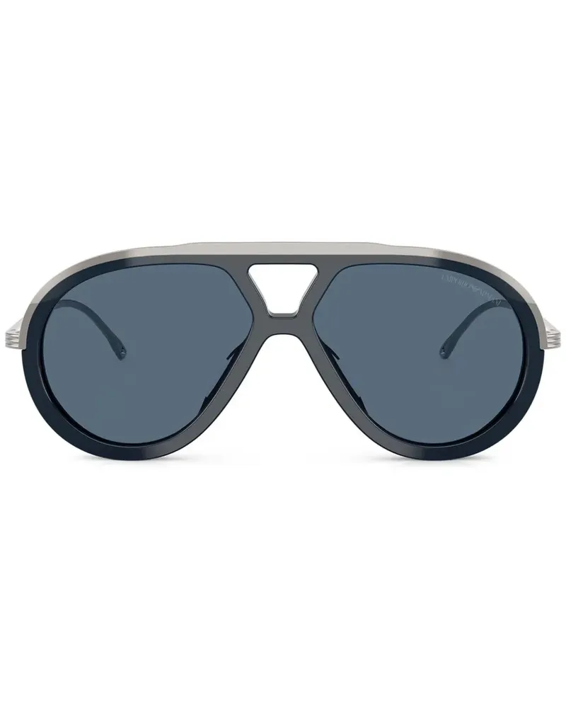 Emporio Armani Getönte Pilotenbrille - Blau Blau