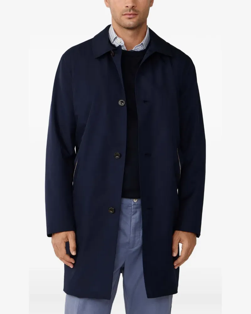 Hackett Belgravia Mac Mantel - Blau Blau