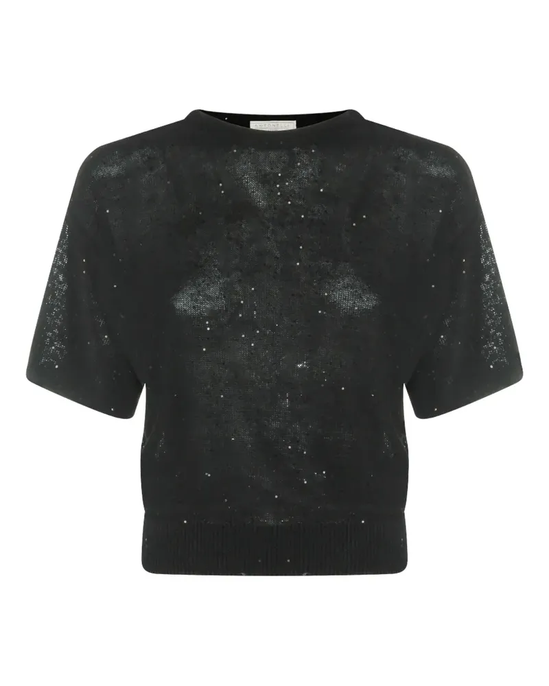 Antonelli Firenze embellished T-shirt - Schwarz Schwarz