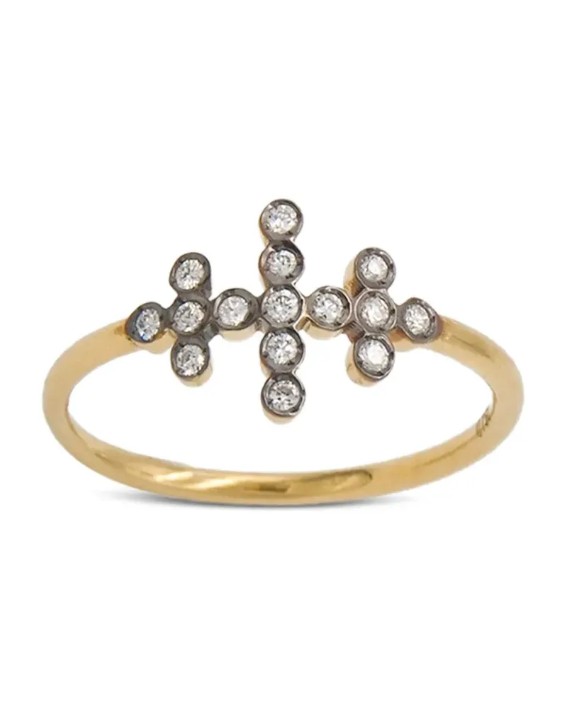 Yannis Sergakis 18kt Gelbgoldring mit Diamanten Gold