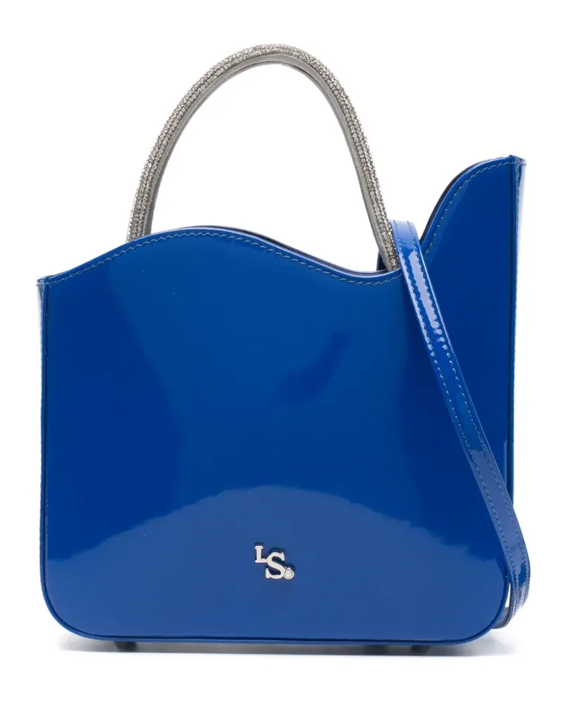 Le Silla Ivy Handtasche aus Lackleder - Blau Blau