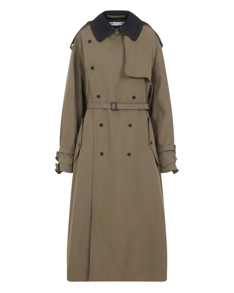 Carven Trenchcoat mit Gürtel - Grün Grün