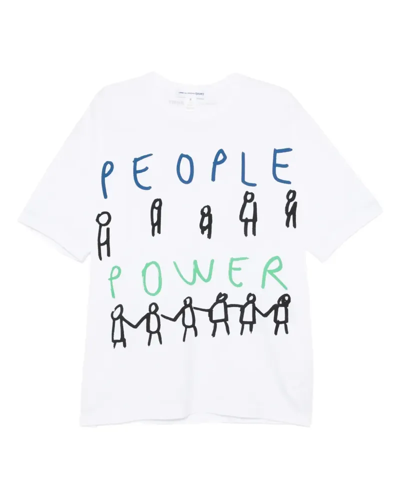 Comme des Garçons cotton printed T-shirt - Weiß Weiß