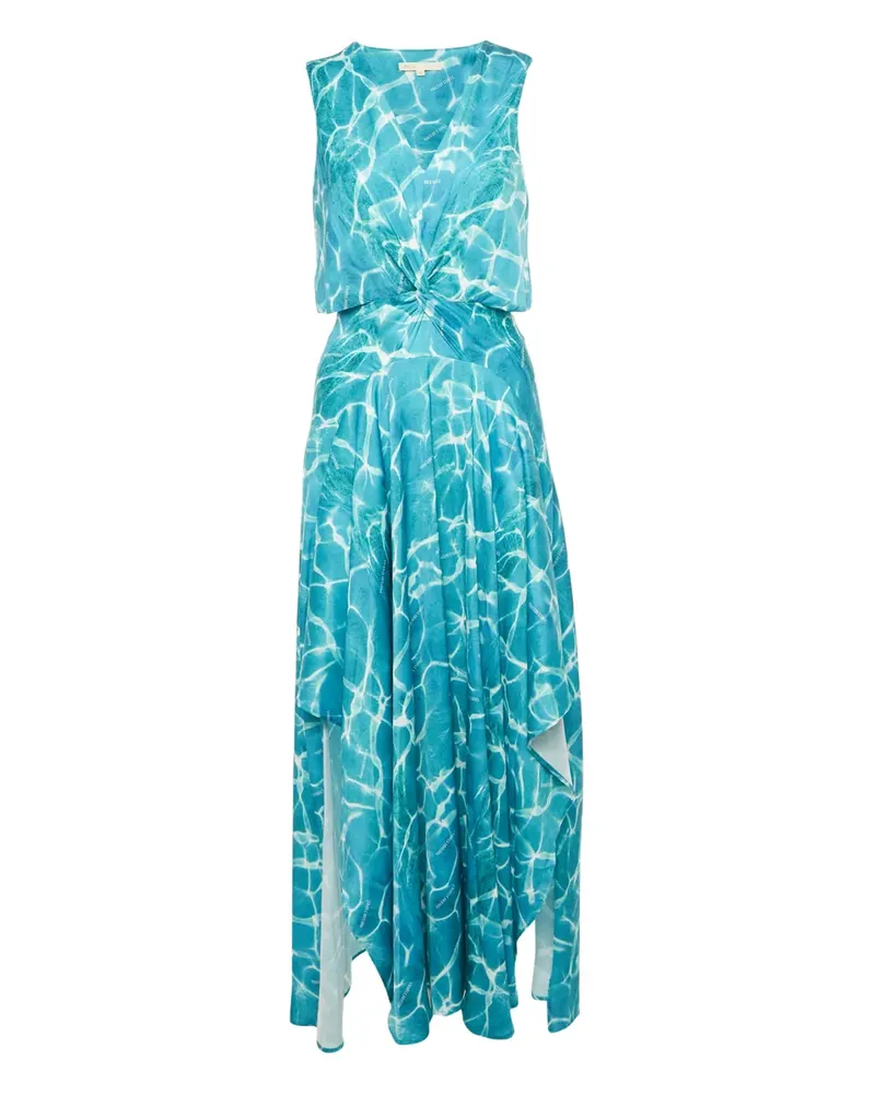 Maje asymmetric maxi dress - Blau Blau
