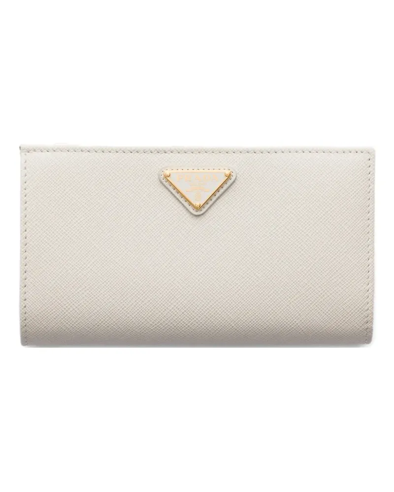 Prada large Saffiano leather wallet - Nude Nude