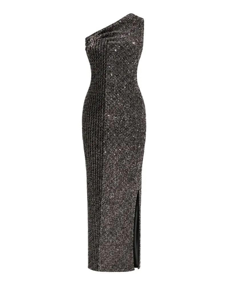 Missoni one-shoulder long dress with sequins - Schwarz Schwarz