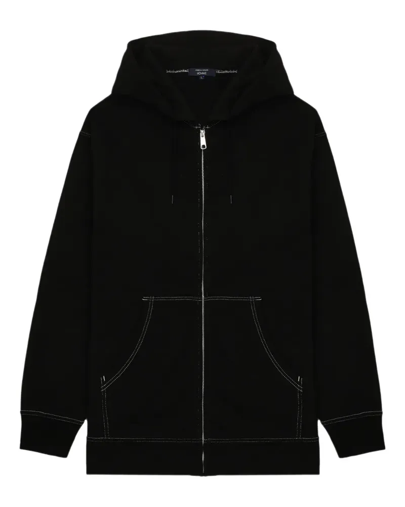 Comme des Garçons Hoodie mit Kontrastnaht - Schwarz Schwarz