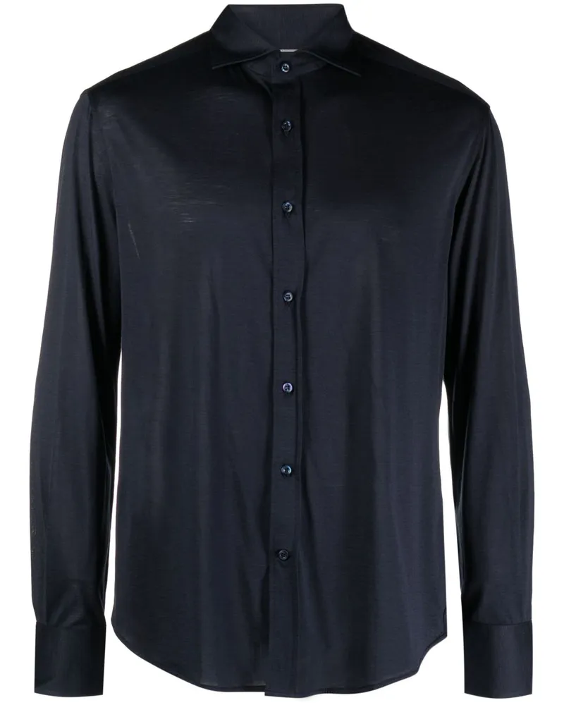 Brunello Cucinelli Langärmeliges Hemd - Blau Blau