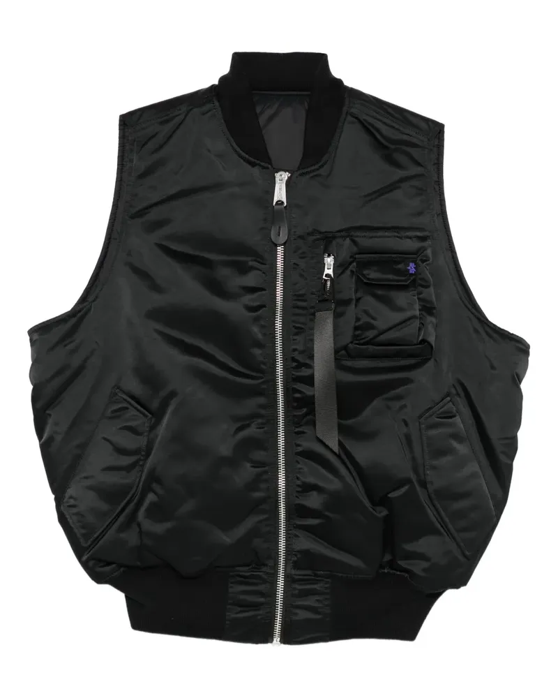 Alpha Industries reversible gilet - Schwarz Schwarz