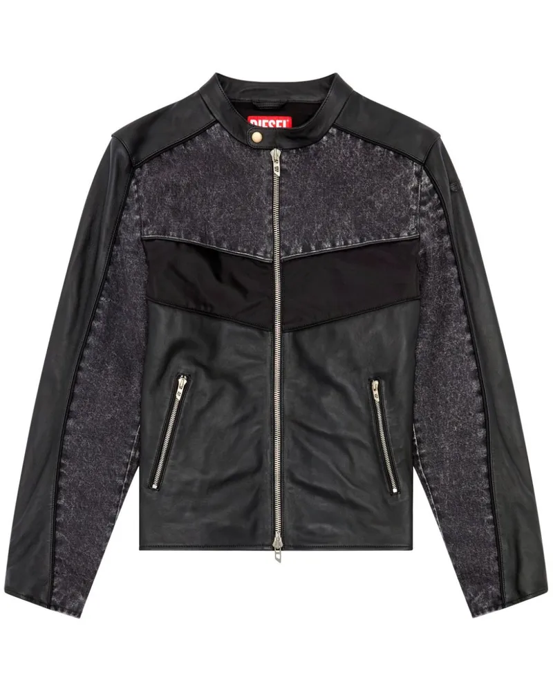 Diesel L-Leopol Jacke - Schwarz Schwarz