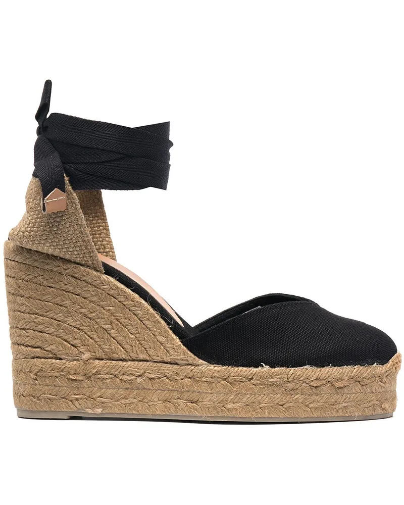 Castañer Chiara Wedge-Sandalen - Schwarz Schwarz